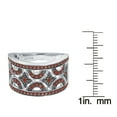 thumbnail image 3 of Sterling Silver with Genuine Red Diamond Geo Design Band Ring, 3 of 4