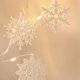 thumbnail image 4 of 40 Uds De Copos De Nieve Con Purpurina ANGGREK Adornos Colgantes 10cm Decoraciones Navideñas Para El Hogar, 4 of 8