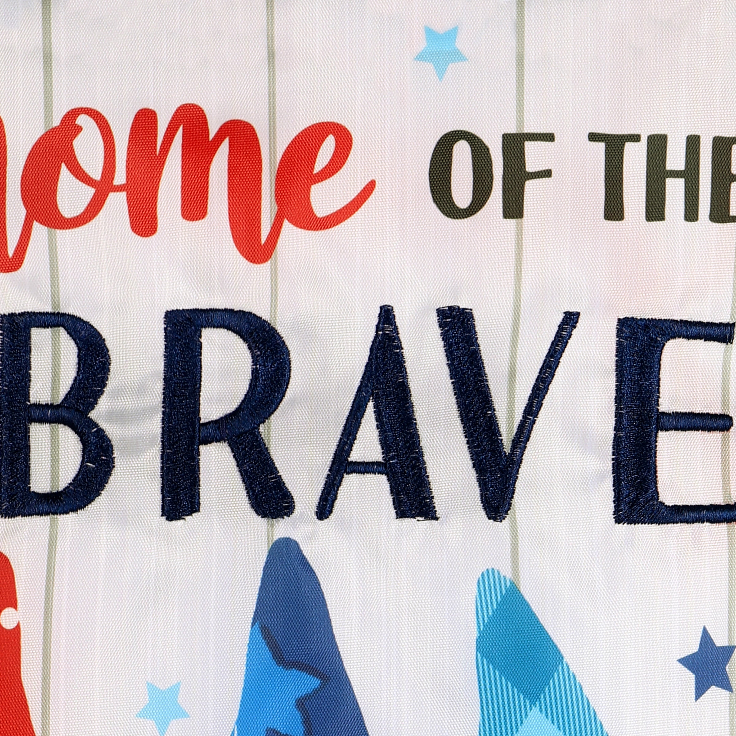 Meadow Creek Spring Outdoor Yard Flag, Gnome of the Brave, Assembled 18“H x 11.5“W