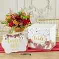 thumbnail image 2 of Kate Aspen Burgundy Blush Floral Collapsible Gift/Wedding Card Box, Money Box, Wedding Decorations For Reception - Also Perfect for Baby Showers, Birthdays, Graduation, 2 of 6
