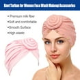 thumbnail image 4 of Jumpingount Turbante nudo estilo étnico Hijab sombrero cubierta estiramiento pérdida capó decoración para mujeres de cara accesorios de Type3 NO3, 4 of 6