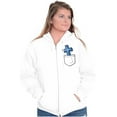 thumbnail image 4 of Cross in Pocket Holy Roller Faith Zip Up Hoodie Men's Women's Brisco Brands S, 4 of 6