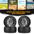 thumbnail image 2 of Labymos 4 PCS 85mm Wheel Rim and Rubber Tire for 1:10 Scale RC Car DIY, 2 of 8