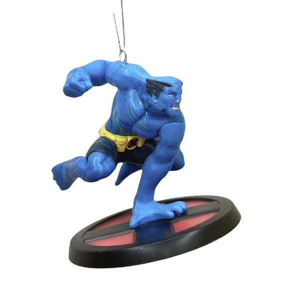 Blue Beast X-Men X Men Ornament Figure Figurine 3” Pvc Charm Dangler Disney New