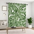 thumbnail image 3 of Lfeey Tropical Palm Leaves Blackout Curtains, Grommet Window Curtains for Living Room Bedroom, 42"x63" Inch, 2 Panels, 3 of 6