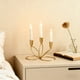 thumbnail image 4 of xihome Candelabro de metal de 3 brazos para centro de mesa, ideal para decoracin navideña, bodas, fiestas, comedores y hogar. Candelabro de aleacin de hierro., 4 of 6