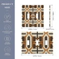 thumbnail image 2 of Yayeee Toggle Light Switch Wall Plate 3-Gang 6.37"x4.48" Decorative Outlet Cover, Beige Geometric, 2 of 7