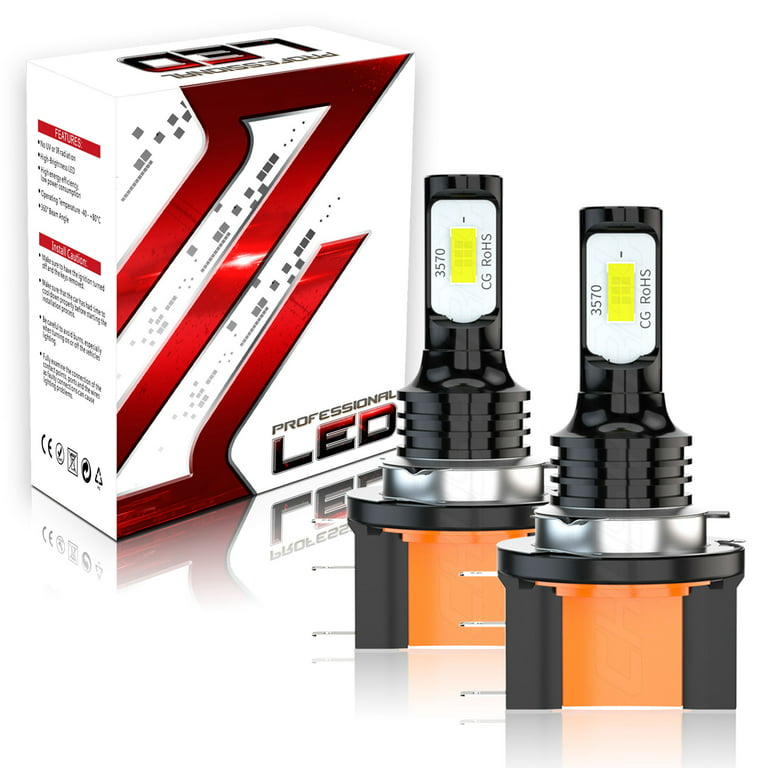 NEW 2PCS H15 LED Bulb 110W White 6000K Replacement LED Headlight DRL Lamp  Light Plug & Play Pack of 2 