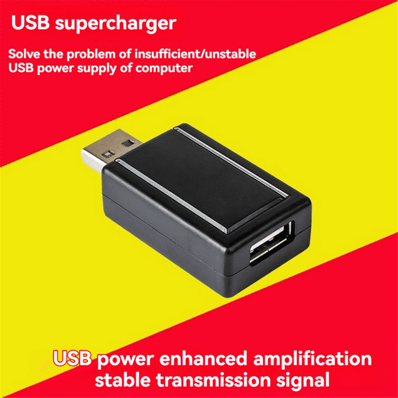 USB Signal Amplifier Boost Booster Stabilizer Adapter Connector Jack