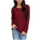thumbnail image 1 of ICHUANYI Clearance Shirt de mujer relajado de manga larga camiseta de manga larga camiseta de cuello redondo / camisa ICHUANYI WER202308216248, 1 of 5
