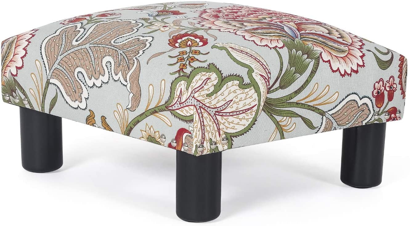 Homebeez Small Ottoman Footstool,Change Shoes Bench, Footrest Stepstool