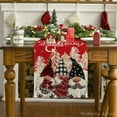 thumbnail image 6 of Xmas Trees Believe Gnome Merry Christmas Table Runner, Seasonal Winter Balls Kitchen Dining Table Decoration for Home Party Decor, 6 of 7