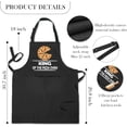 thumbnail image 6 of Funny Pizza Apron with Pockets, Pizza Oven Accessories, Baking Lovers Bakers Gifts Waterproof Adjustable Cooking Apron for Baking Kitchen Dishwashing Grilling, 6 of 6