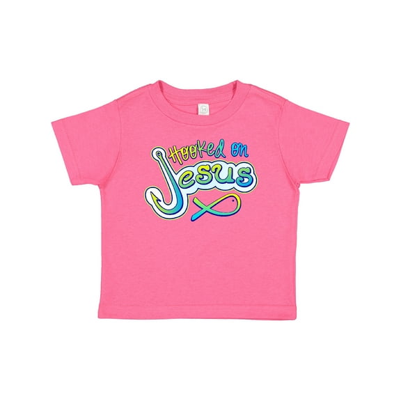 Inktastic Hooked on Jesus Christian Boys or Girls Baby T-Shirt
