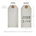 thumbnail image 4 of VHC Brands Celebrate Grace John 3:16 Paper Tag 9pt w/Twine Set of 50 2.25x4.75, Spring and Easter Gift Tags, Small Hanging Spring and Easter Decor, 4 of 4