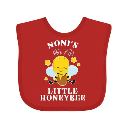 

Inktastic Cute Bee Noni s Little Honeybee with Stars Gift Baby Boy or Baby Girl Bib