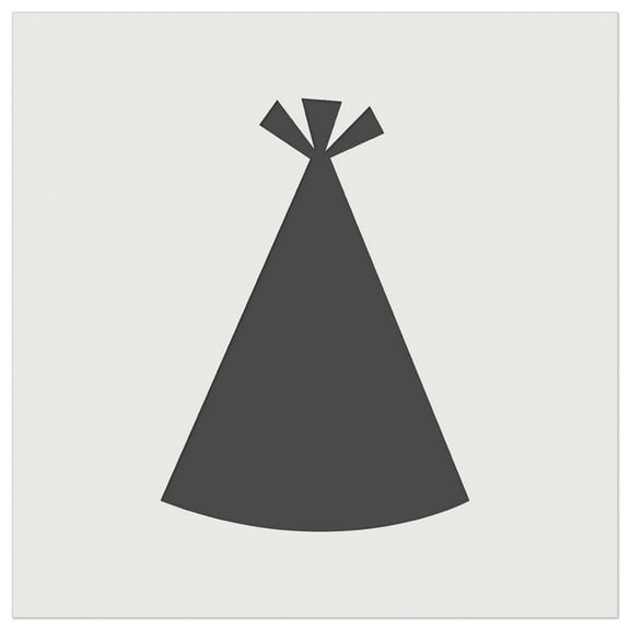 Birthday Party Hat Solid DIY Cookie Wall Craft Stencil - 5.5 Inch