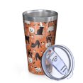 thumbnail image 2 of 16oz Tumblers Halloween Cat Pattern Stainless Steel Vacuum Insulated Double Wall Travel Tumbler Cups Mug with Lid and Straw,Cleaning Brush for Coffee,Tea, 2 of 4
