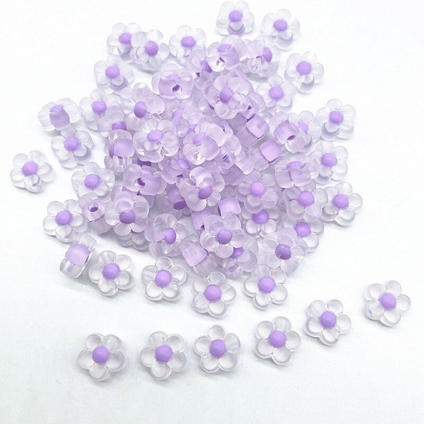 Cuentas acrílicas de girasoles para fabricación de joyas, abalorios espaciadores sueltos para fabricación de joyas, accesorios hechos a mano DIY, agujero de 3,0mm, 30 piezas, 12mm