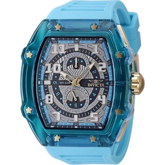 Invicta Men's Racing 48.5mm Blue/Gold Quartz Watch IN-48709