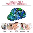 thumbnail image 6 of KLL Colorful Stained Glass Crocodile Pattern Shower Cap & Bath Cap for Women,Reversible Oversized Waterproof Shower Caps for all Hair Lengths,Elastic Reusable Bathing Hair Cap, 6 of 6