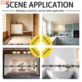 thumbnail image 2 of Peel and Stick Waterproof Border Wall Decor Removable Self Adhesive PVC Vintage Tiles Sticker Wallpaper for Kitchen Bathroom Mirror, 4"x118", 2 of 9