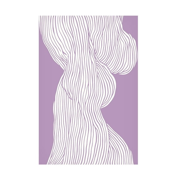 Trademark Fine Art Treechild Fibers No 1 Purple Canvas Wall Art