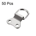thumbnail image 2 of Unique Bargains D Ring Picture Hangers, 36mm x 22mm Silver Tone Assortment Kit for Photo Hanging 50Pcs, 2 of 5