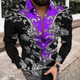 thumbnail image 1 of Primavera y otoño Ropa de lujo para hombres Patrones HD Camisas de traje suaves y cómodas de alta calidad para fiestas, 1 of 6