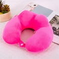 thumbnail image 3 of Lshylf Travel Neck Pillow Memory Foam Comfortable Washable Cover For Airplane Car(Hot Pink,One Size), 3 of 3