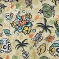 thumbnail image 3 of YIUME Men's Hawaiian Shirt Tropical Wilderness Skull 1990s Vintage Button-down Short Sleeve Aloha Shirt, 3 of 8
