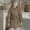 Coffee, variant on Quilted Jackets for Girls Girls Ribbed Big Collar Quilted Coat Kids Drawstring Waist Mid-Length Warm Winter Jacket