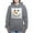 Graphite Gray, variant on CafePress - Snowman Face Sweater Sweatshirt - Pullover Hoodie, Classic & Comfortable Hooded Sweatshirt