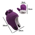 thumbnail image 2 of Autumn and winter children's polar fleece hat hand suit mitten plus velvet gloves, 2 of 5