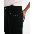 thumbnail image 4 of Weekend Academy Girls Baggy Straight Studded Denim Jeans, Sizes 4-18, 4 of 4