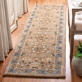 thumbnail image 3 of SAFAVIEH Classic Jilliean Floral Bordered Wool Area Rug, Beige/Light Blue, 6' x 9', 3 of 10