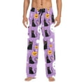 thumbnail image 7 of FORMRS Mens Pajama Pants with Pockets Sleepwear Lounge Bottoms Sizes S-2XL, Purple Halloween Pattern, 7 of 7