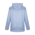 thumbnail image 4 of SGFCWSX Men's Full Zip Hoodie Fleece Relaxed Fit Pockets Solid Color Drawstring Hood Basic Casual Sweatshirt for Men Sky Blue Size S, 4 of 4
