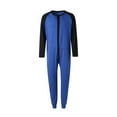 thumbnail image 6 of Mens Onesie Pajamas Ultra Soft Thermal Union Suit One Piece Pajama with Butt Flap Sleepwear Homewear, 6 of 8