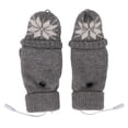 thumbnail image 3 of Guantes calefactores USB medio completo sin dedos tejido doble cara cálido fibra de carbono algodón calefacción guantes para ordenador portátil gris, 3 of 14