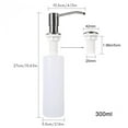 thumbnail image 2 of Dispensadores de jabón líquido en aerosol para cocina y baño, 300 ml, botella de plástico., 2 of 9