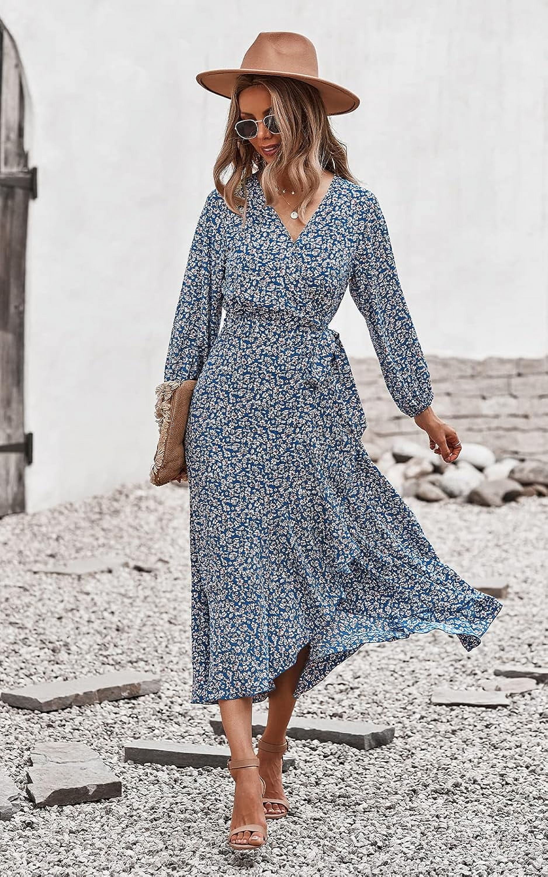 white babydoll dress long sleeve Macy Floral Babydoll Dress main image 1