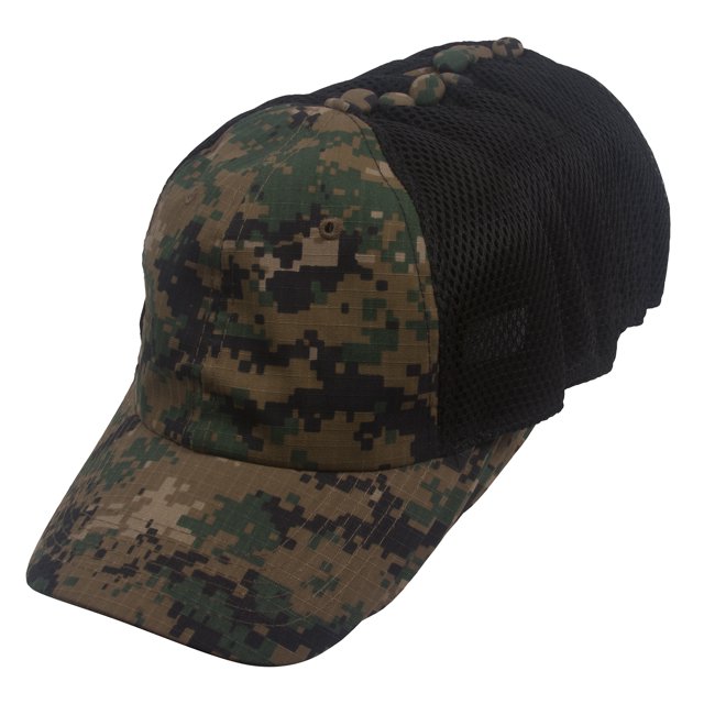 Top Headwear Camo Docena Docena Imprimir Sombrero de Trucker ajustable - Digital Woodland Camo TOP HEADWEAR Gorra de béisbol