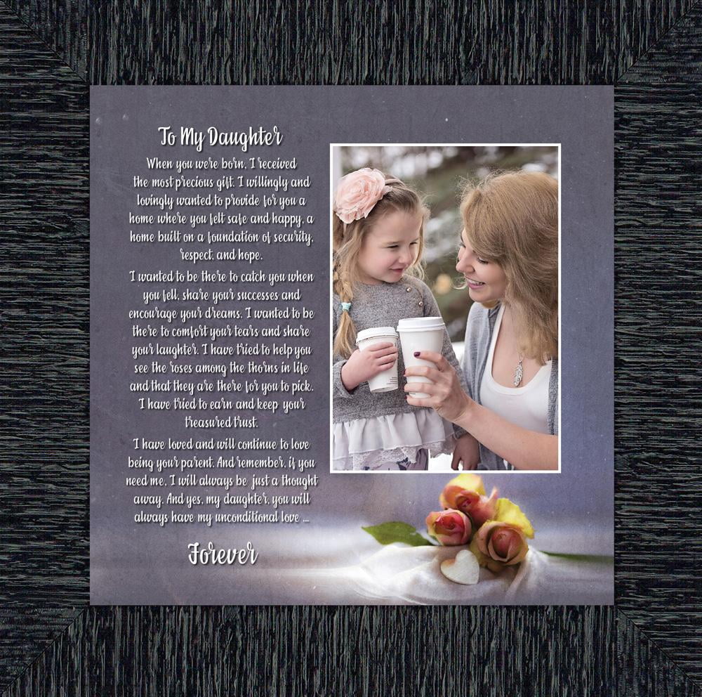 To My Daughter Gift For From Mom Picture Frame 10x10 6335