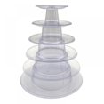 thumbnail image 4 of Alvage 4/6 layers macaron blister packing box display stand cake High Quality multifunctional Transparent display stand For Party Decor, 4 of 4