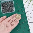 thumbnail image 4 of 200Pcs 304 Stainless Steel Snap On Bails Charm Ice Pick Pinch Bails Connectors Metal Pendant Clasp Pin Dangle Charm Connectors Clasp for DIY Charm Necklace Jewelry Making, 4 of 5
