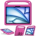 thumbnail image 4 of TECH CIRCLE Kids Case for iPad Air 11 Inch 2024,iPad  Pro 11 inch 2024 Case with Pencil Holder, Shockproof Rugged Protective Handle Stand Kids EVA Foam Case for iPad Air 11"/iPad Pro 11" 2024,Rose, 4 of 6