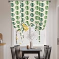 thumbnail image 3 of Tropical Leaf Balloon Curtains for Bedroom/Front Door/Bathroom, Boho Green Monstera Palm Leaves Botanical Beige Tie Up Curtains 63 Inch Length Kitchen Curtains Shades for Windows 46"x63", 3 of 8