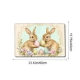 thumbnail image 3 of C Easter Door Mat Non Slip Absorbent Dirt Proof Durable Indoor Rug For Entryway Kitchen Bathroom And Home Decoration 15.7X23.6 Inch, 3 of 7