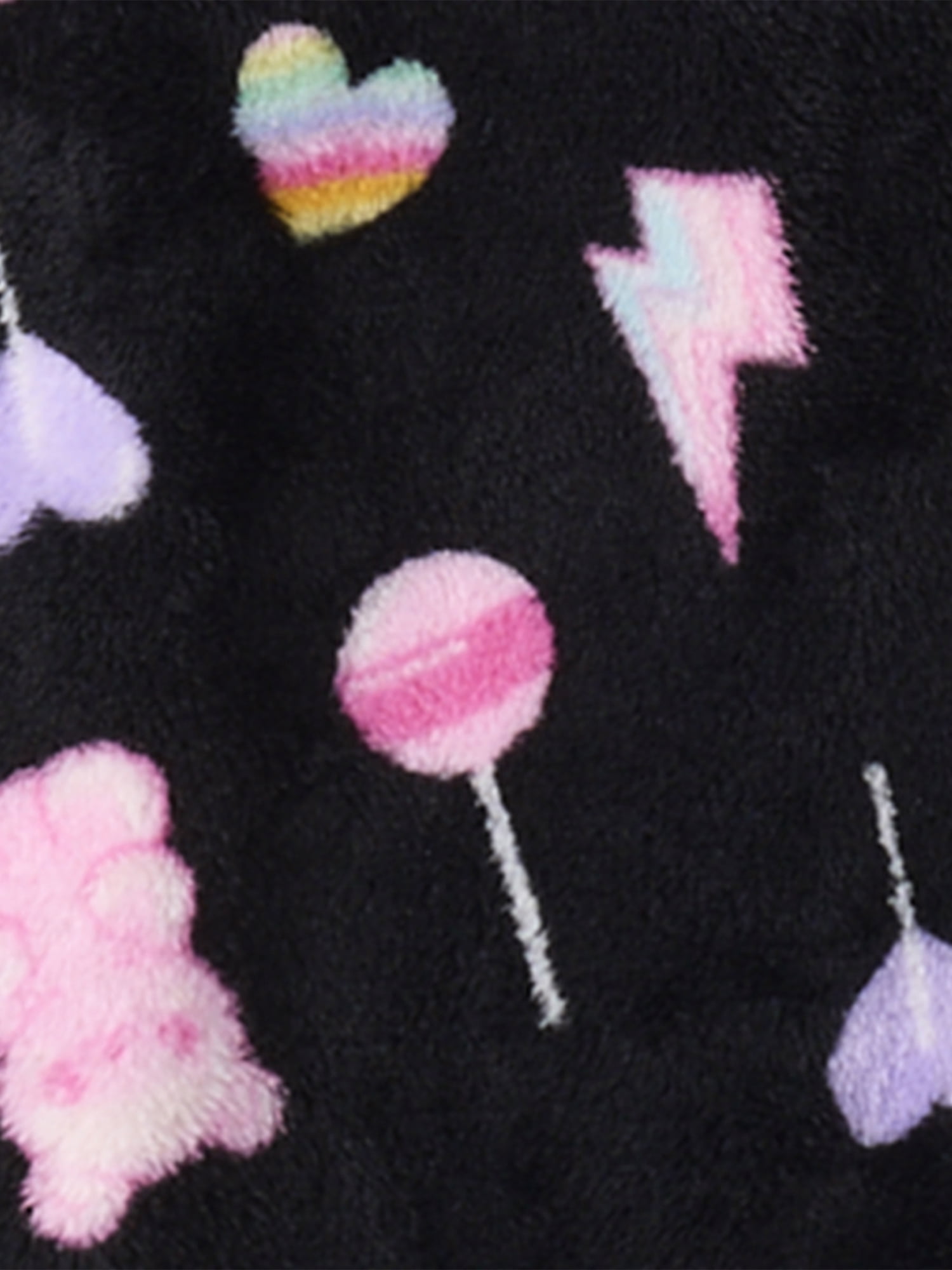 The Children's Place Girls One Piece Cozy Fleece Candy Print PJs, Sizes XS-XXL